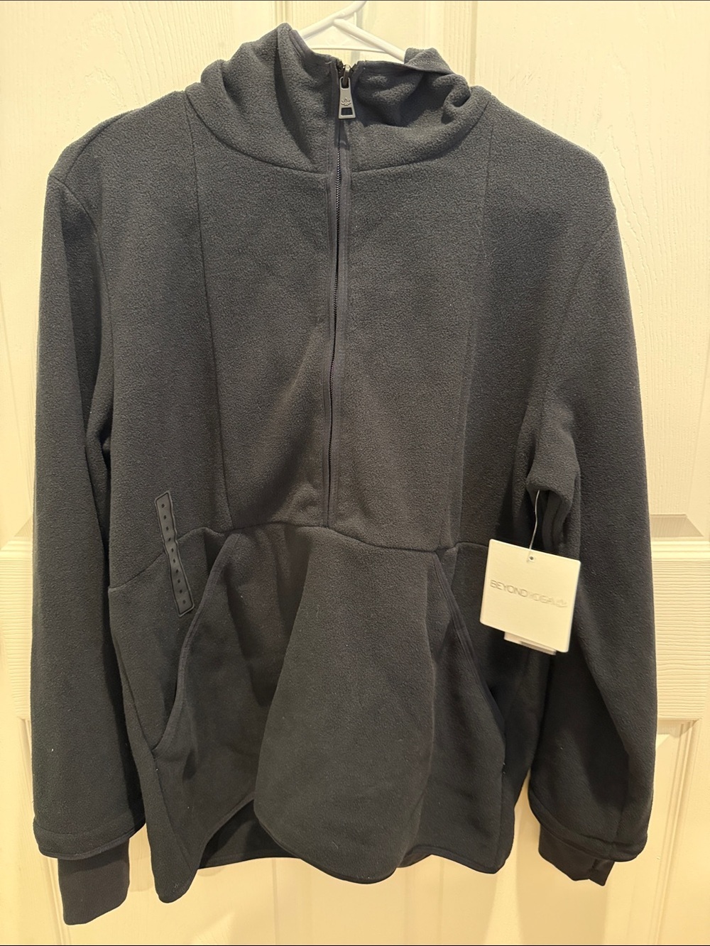 Beyond Yoga Dark Gray Fleece Zip Hoodie